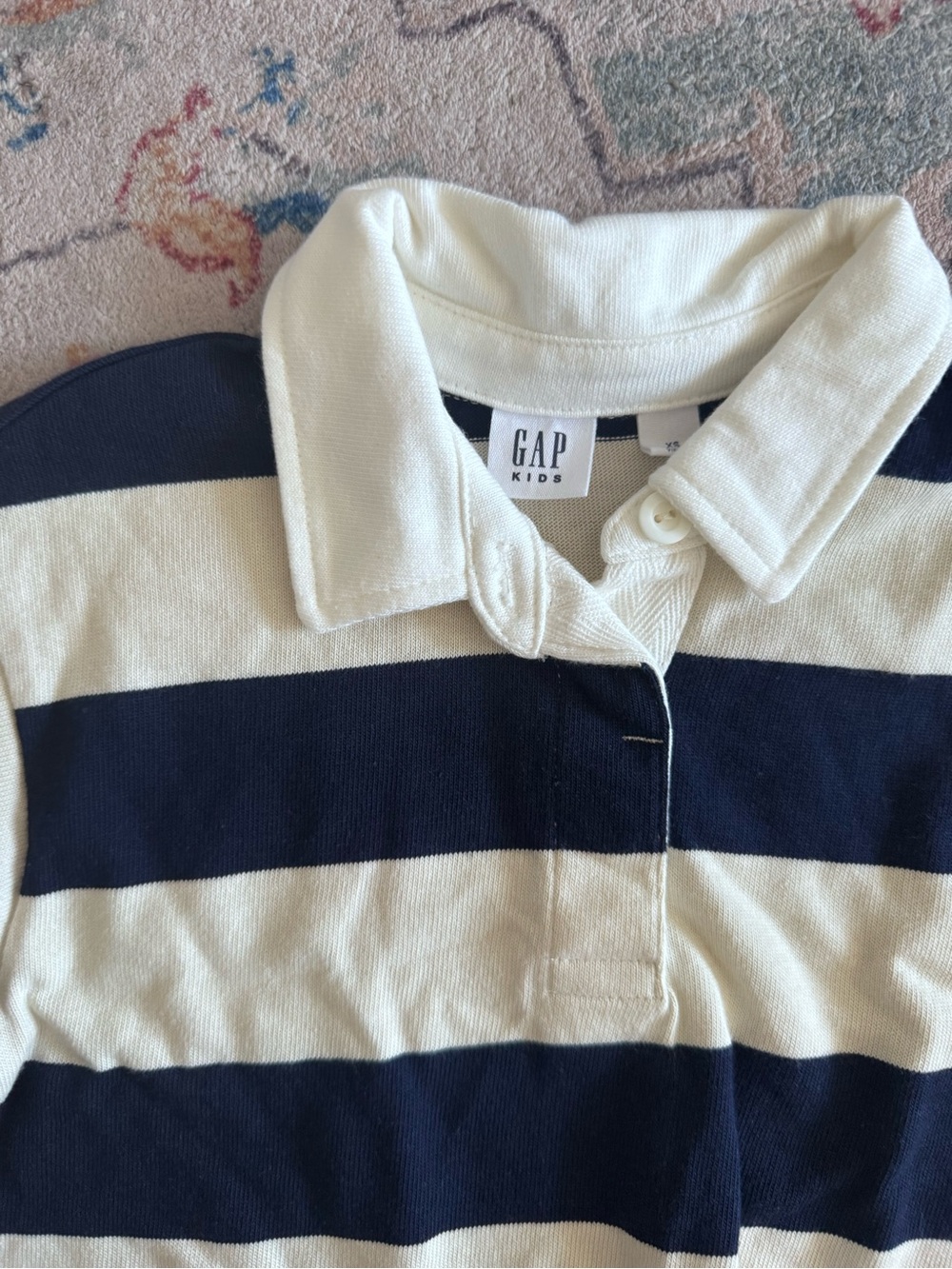 Unisex Boxy Striped Rugby Top - Picture 2 of 3